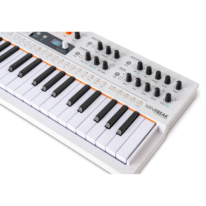  Arturia MiniFreak Vocoder 37-Key Hybrid Synthesizer, White(Arturia Minifreak Vocoder 37 Key Hybrid Synthesizer White)