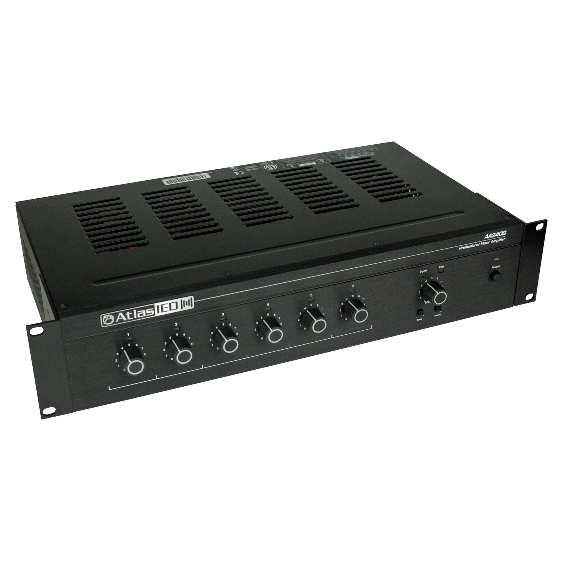  AtlasIED AA240G 240W 6‑Input Mixer Amplifier(Atlasied Aa240g 240w 6 Input Mixer Amplifier)