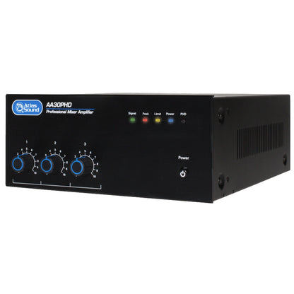  AtlasIED AA30PHD 30W  Mixer Amplifier With Push‑Here Diagnostics(Atlasied Aa30phd 30w Mixer Amplifier With Push Here Diagnostics)
