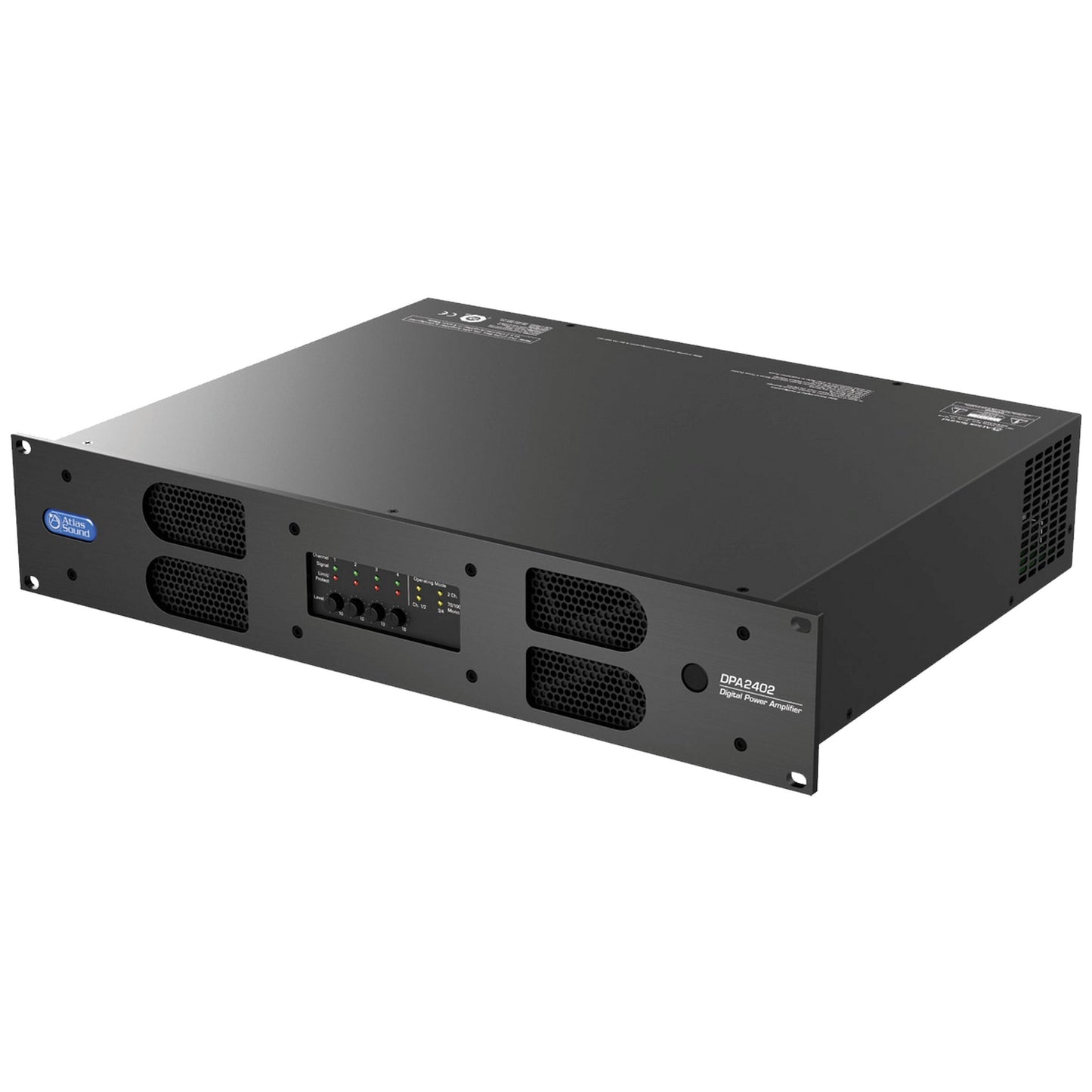  AtlasIED DPA2402 2400W Networkable Multi-Channel Power Amplifier With Optional Dante Network Audio(Atlasied Dpa2402 2400w Networkable Multi Channel Power Amplifier With Optional Dante Network Audio)