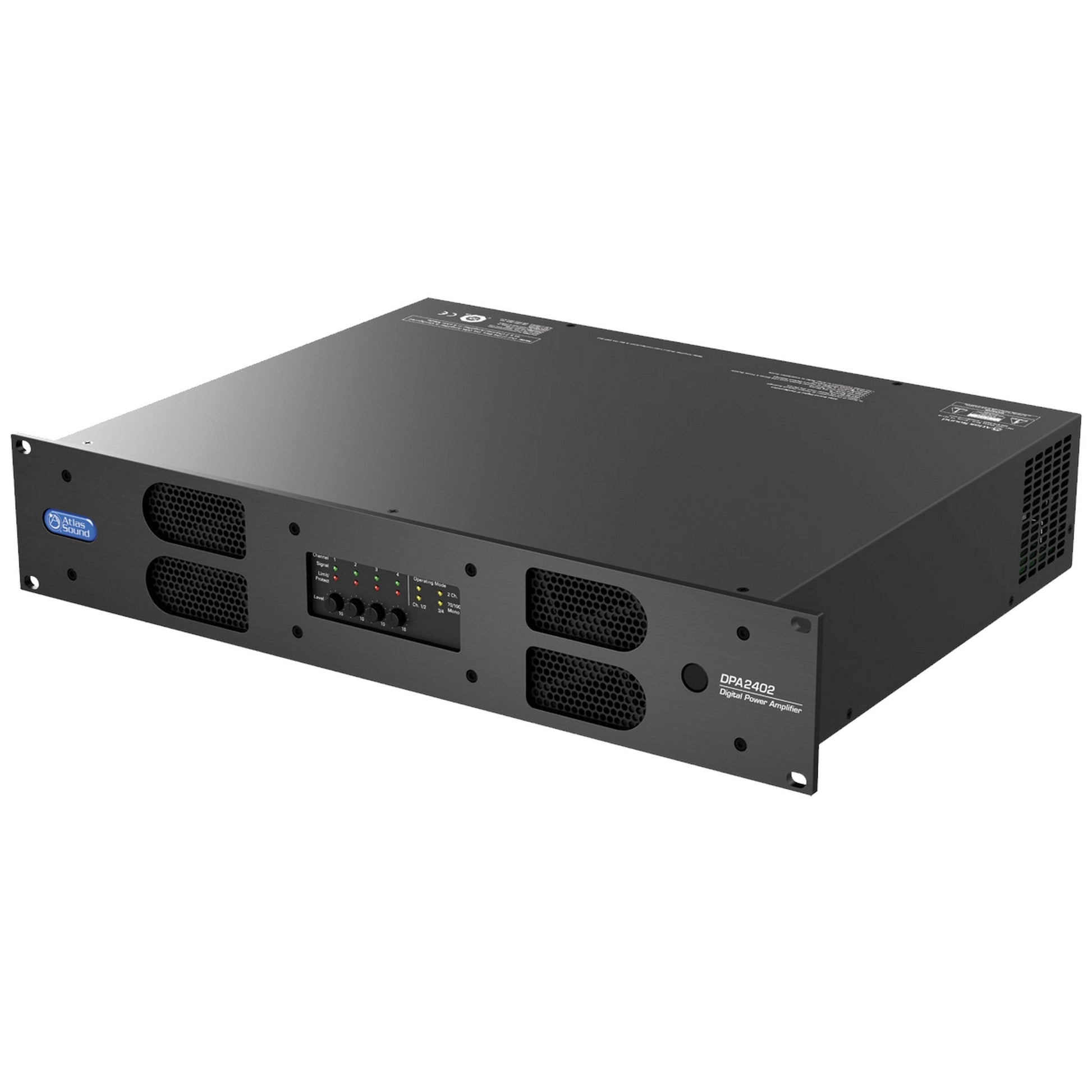  AtlasIED DPA2402 2400W Networkable Multi-Channel Power Amplifier With Optional Dante Network Audio(Atlasied Dpa2402 2400w Networkable Multi Channel Power Amplifier With Optional Dante Network Audio)