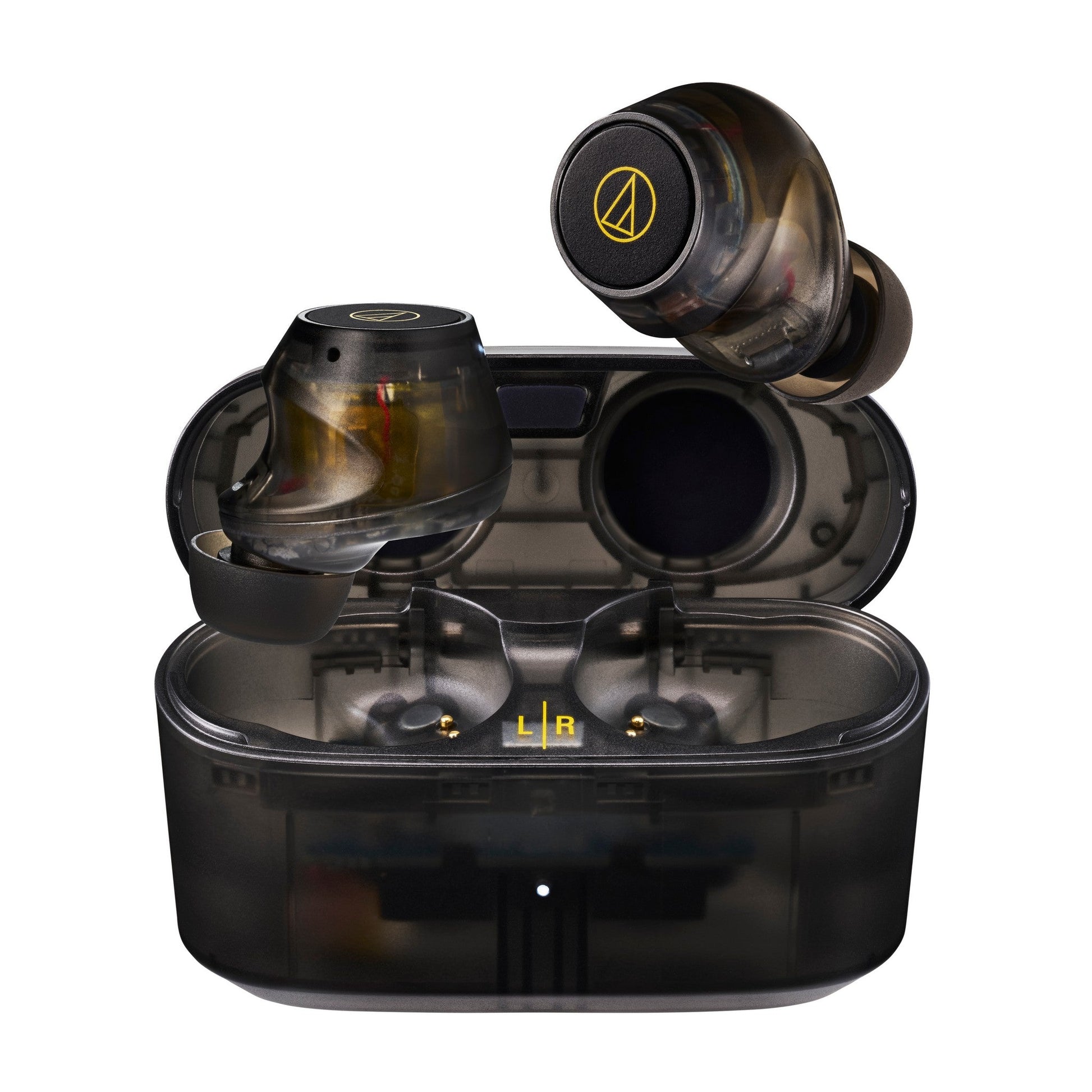  Audio-Technica ATH-CKS30TW+ Wireless Earbud Headphones, Translucent Black(Audio Technica Ath Cks30tw Wireless Earbud Headphones Translucent Black)