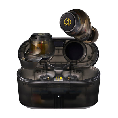  Audio-Technica ATH-CKS30TW+ Wireless Earbud Headphones, Translucent Black(Audio Technica Ath Cks30tw Wireless Earbud Headphones Translucent Black)