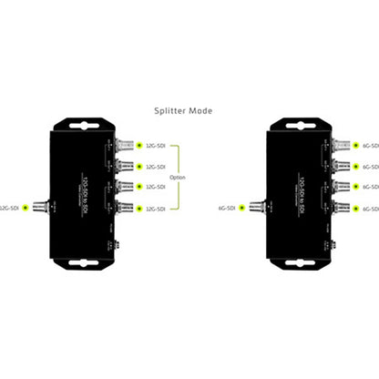  Connectronics 12G-SDI To Dual-link 6G-SDI Or Quad-link 3G-SDI Converter(Connectronics 12g Sdi To Dual Link 6g Sdi Or Quad Link 3g Sdi Converter)