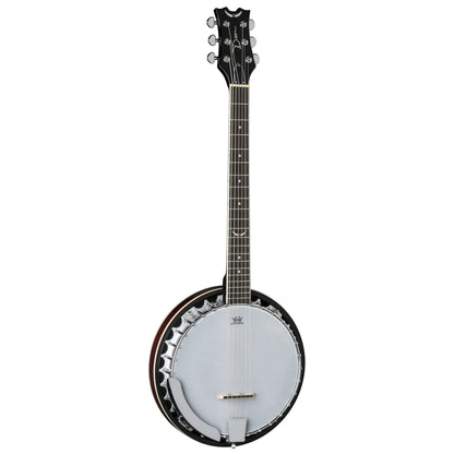  Dean Guitars Backwoods 6 Banjo Guitar, Six String With Pickup, Black Chrome(Dean Guitars Backwoods 6 Banjo Guitar Six String With Pickup Black Chrome)