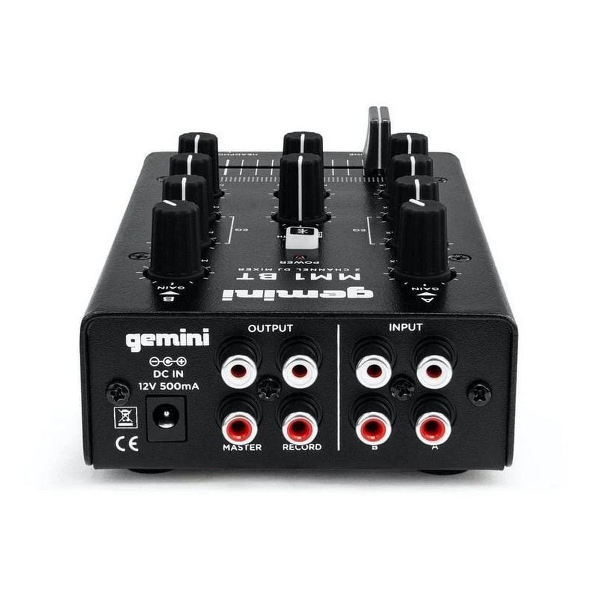  Gemini MM1BT 2 Channel DJ Mixer With Bluetooth Input(Gemini Mm1bt 2 Channel Dj Mixer With Bluetooth Input)