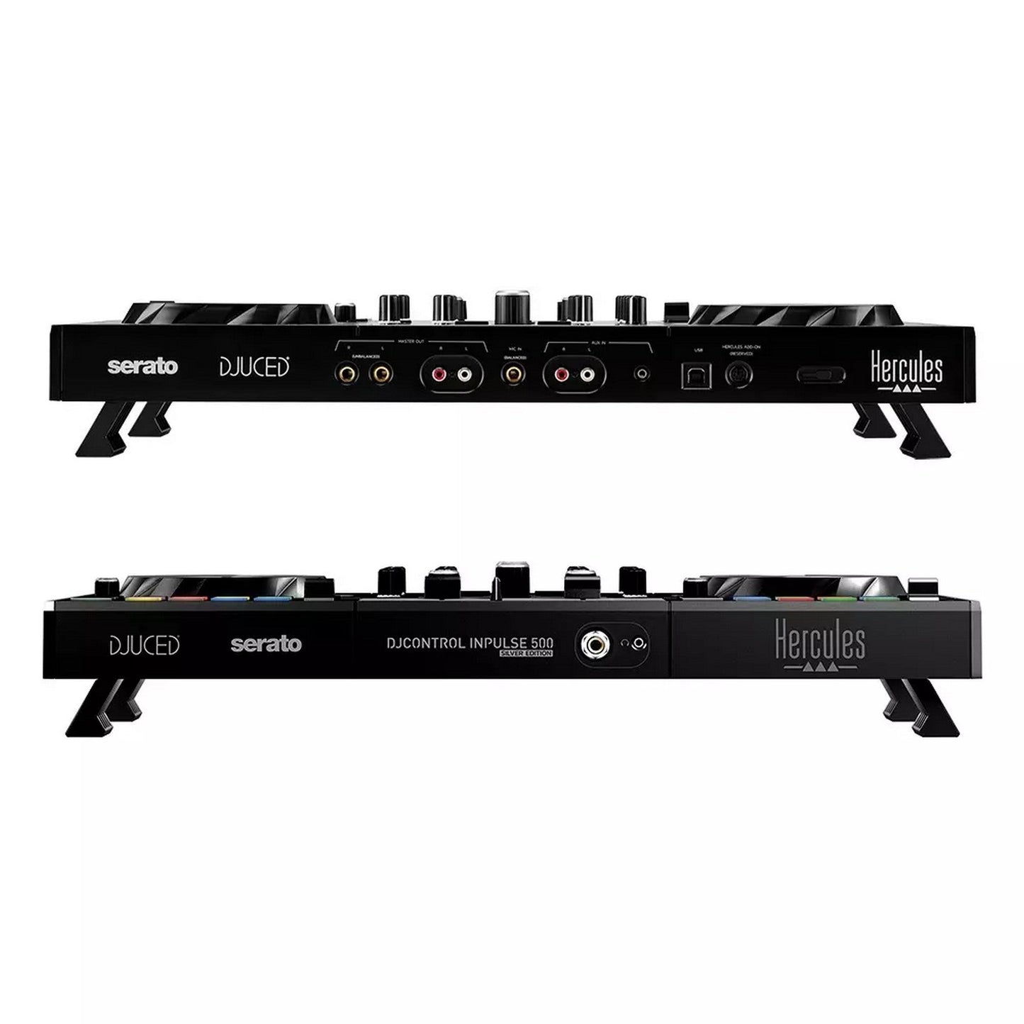  Hercules DJControl Inpulse 500 2-Channel USB DJ Controller, Limited Edition Silver(Hercules Djcontrol Inpulse 500 2 Channel Usb Dj Controller Limited Edition Silver)