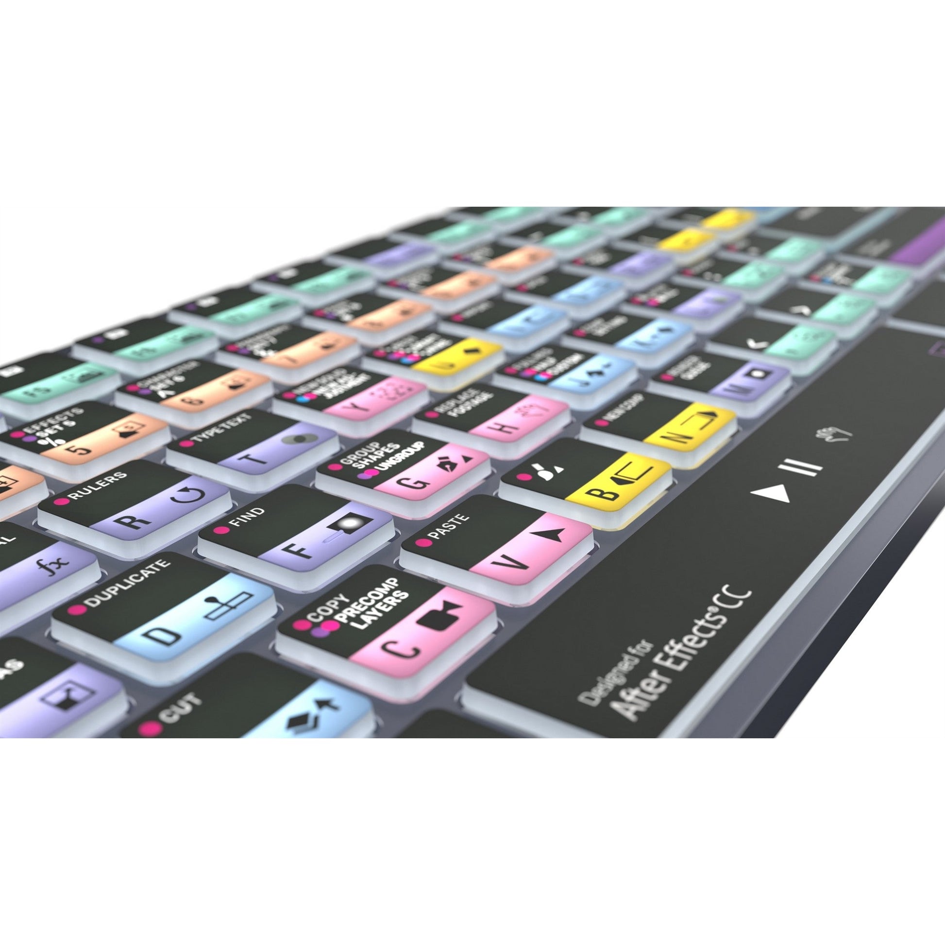  Logickeyboard TITAN Wireless Backlit Keyboard For Adobe After Effects CC, US Windows(Logickeyboard Titan Wireless Backlit Keyboard For Adobe After Effects Cc Us Windows)