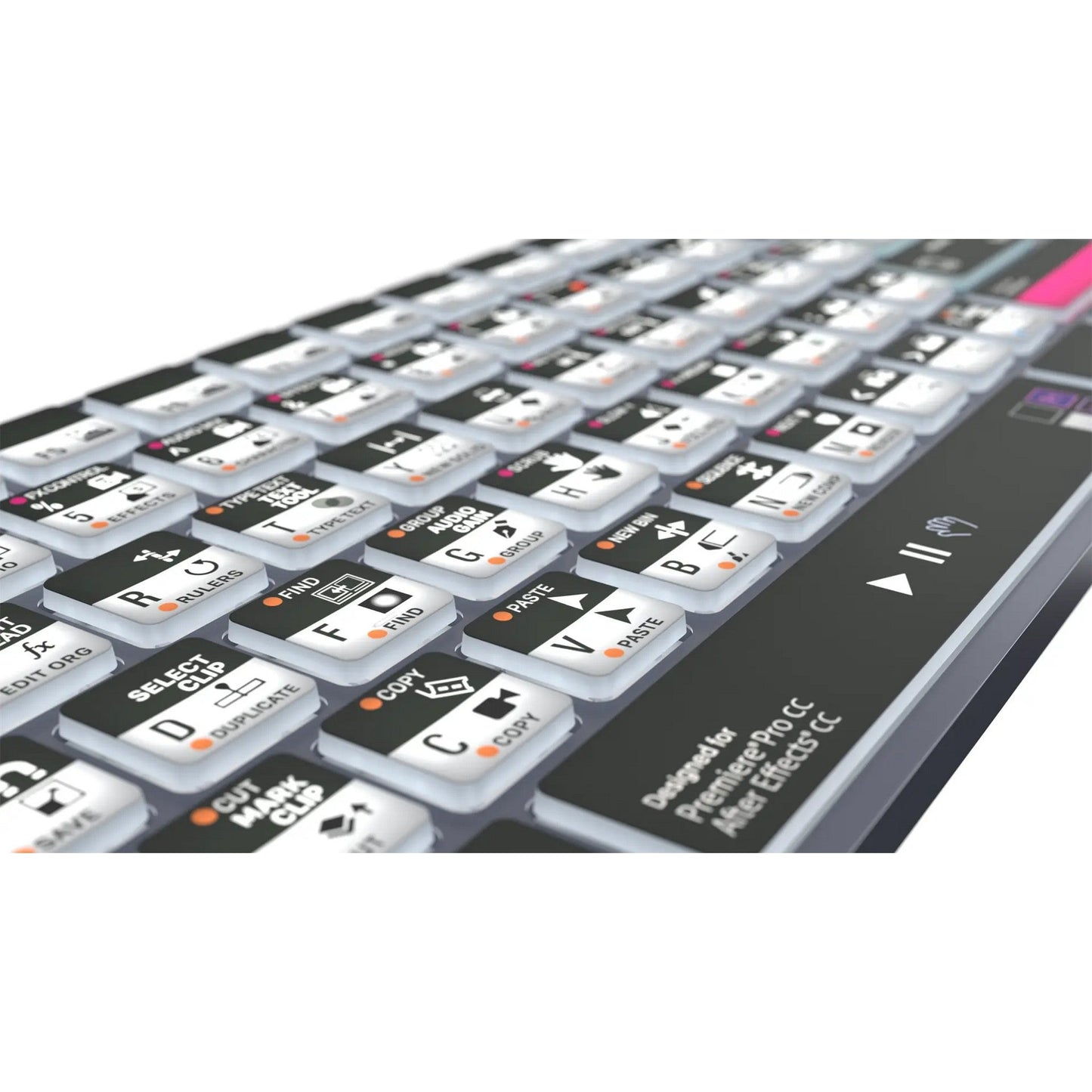  Logickeyboard TITAN Wireless Backlit Keyboard For Premiere Pro/After Effects, PC, US Windows(Logickeyboard Titan Wireless Backlit Keyboard For Premiere Pro After Effects Pc Us Windows)