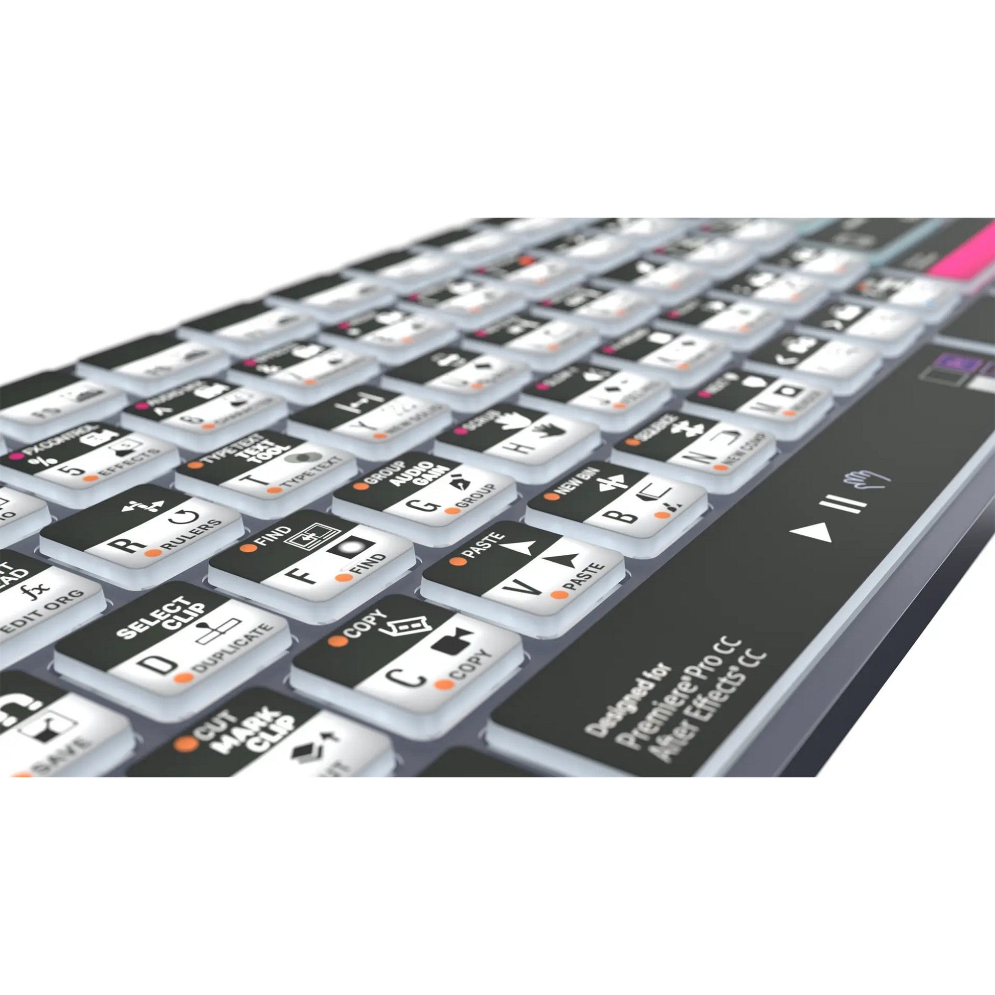  Logickeyboard TITAN Wireless Backlit Keyboard For Premiere Pro/After Effects, PC, US Windows(Logickeyboard Titan Wireless Backlit Keyboard For Premiere Pro After Effects Pc Us Windows)