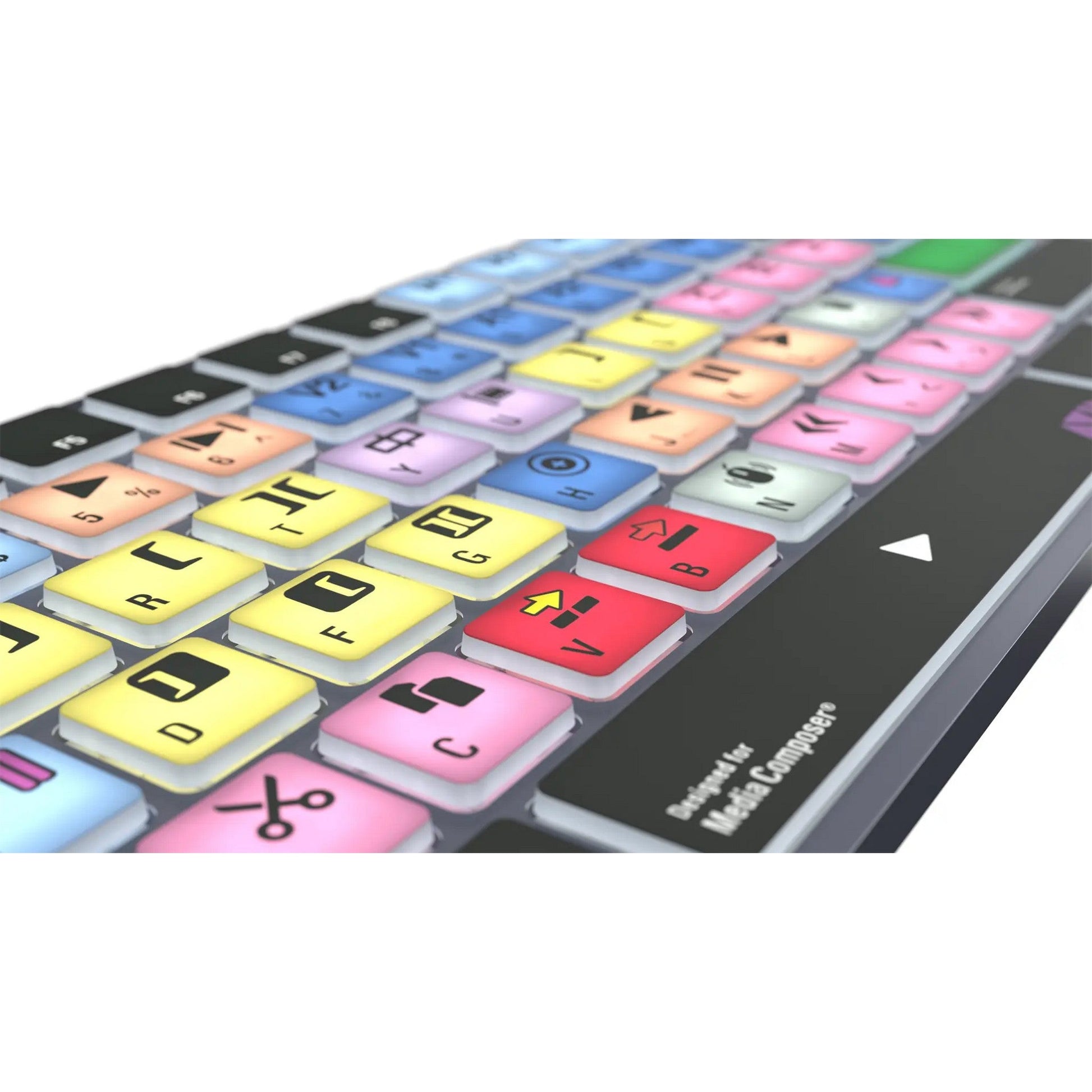  Logickeyboard TITAN Wireless Backlit Keyboard For Avid Media Composer Classic, US Windows(Logickeyboard Titan Wireless Backlit Keyboard For Avid Media Composer Classic Us Windows)