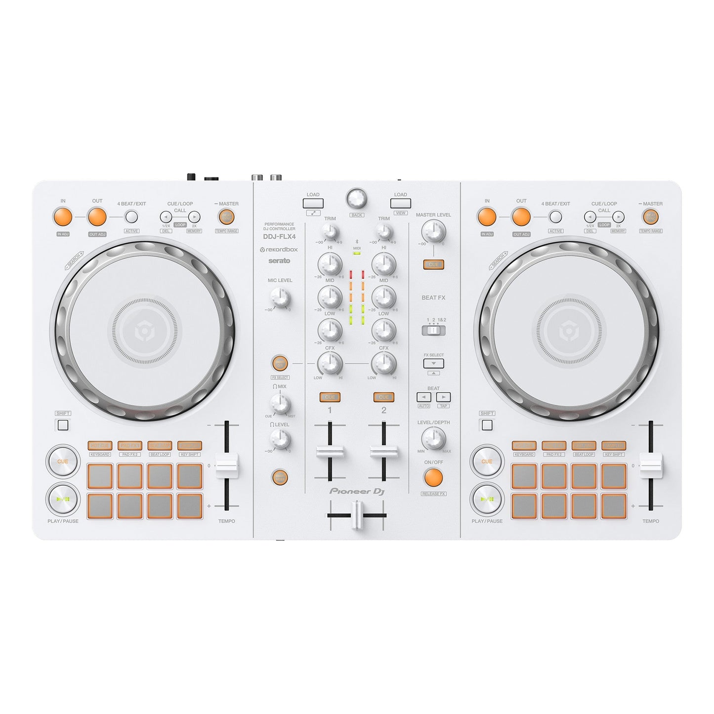 Pioneer DJ DDJ-FLX4-W 2-Channel DJ Controller For Rekordbox/Serato DJ Lite/djay, White(Pioneer Dj Ddj Flx4 W 2 Channel Dj Controller For Rekordbox Serato Dj Lite Djay White)