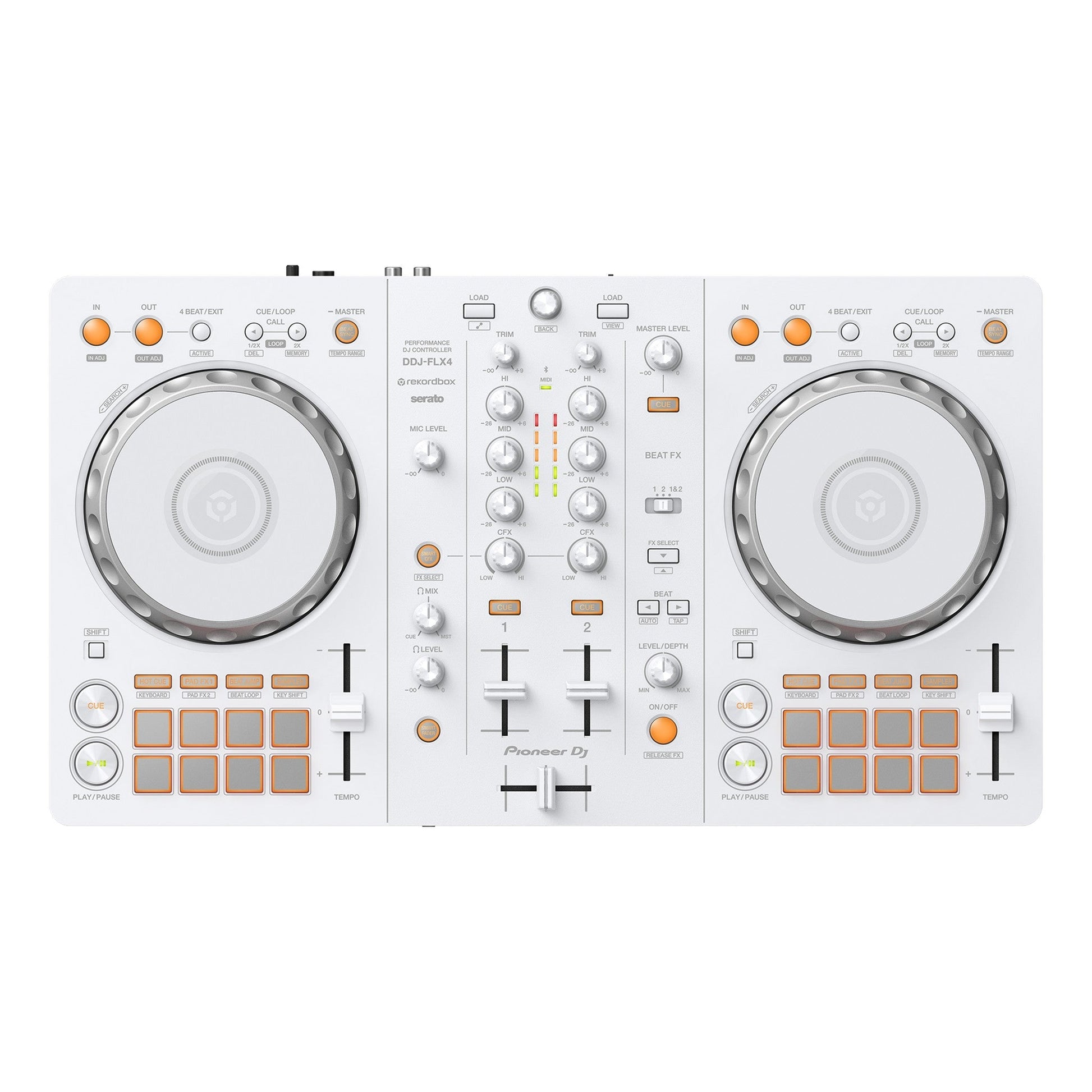  Pioneer DJ DDJ-FLX4-W 2-Channel DJ Controller For Rekordbox/Serato DJ Lite/djay, White(Pioneer Dj Ddj Flx4 W 2 Channel Dj Controller For Rekordbox Serato Dj Lite Djay White)