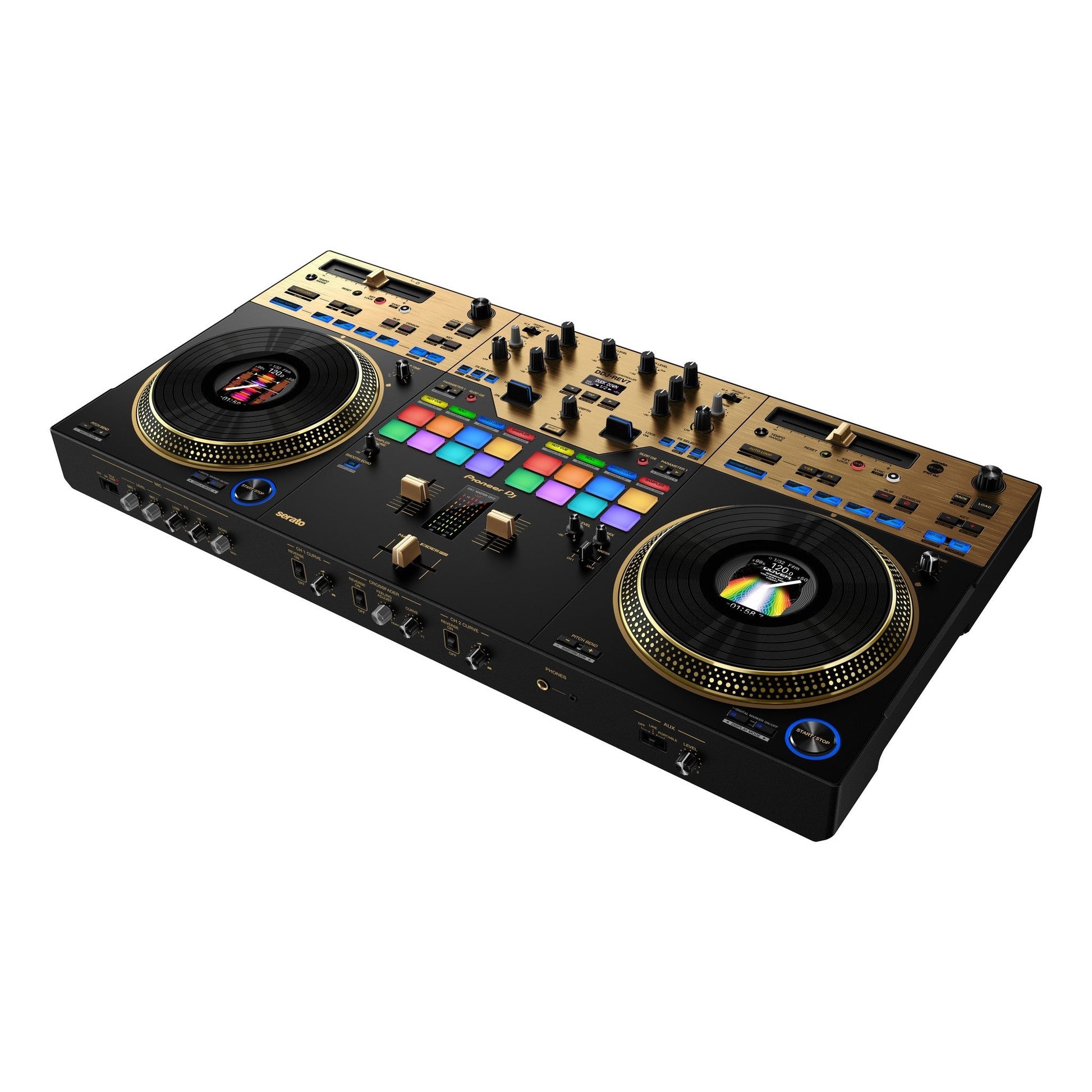  Pioneer DJ DDJ-REV7-N Scratch-Style 2-Channel DJ Controller, Gold(Pioneer Dj Ddj Rev7 N Scratch Style 2 Channel Dj Controller Gold)