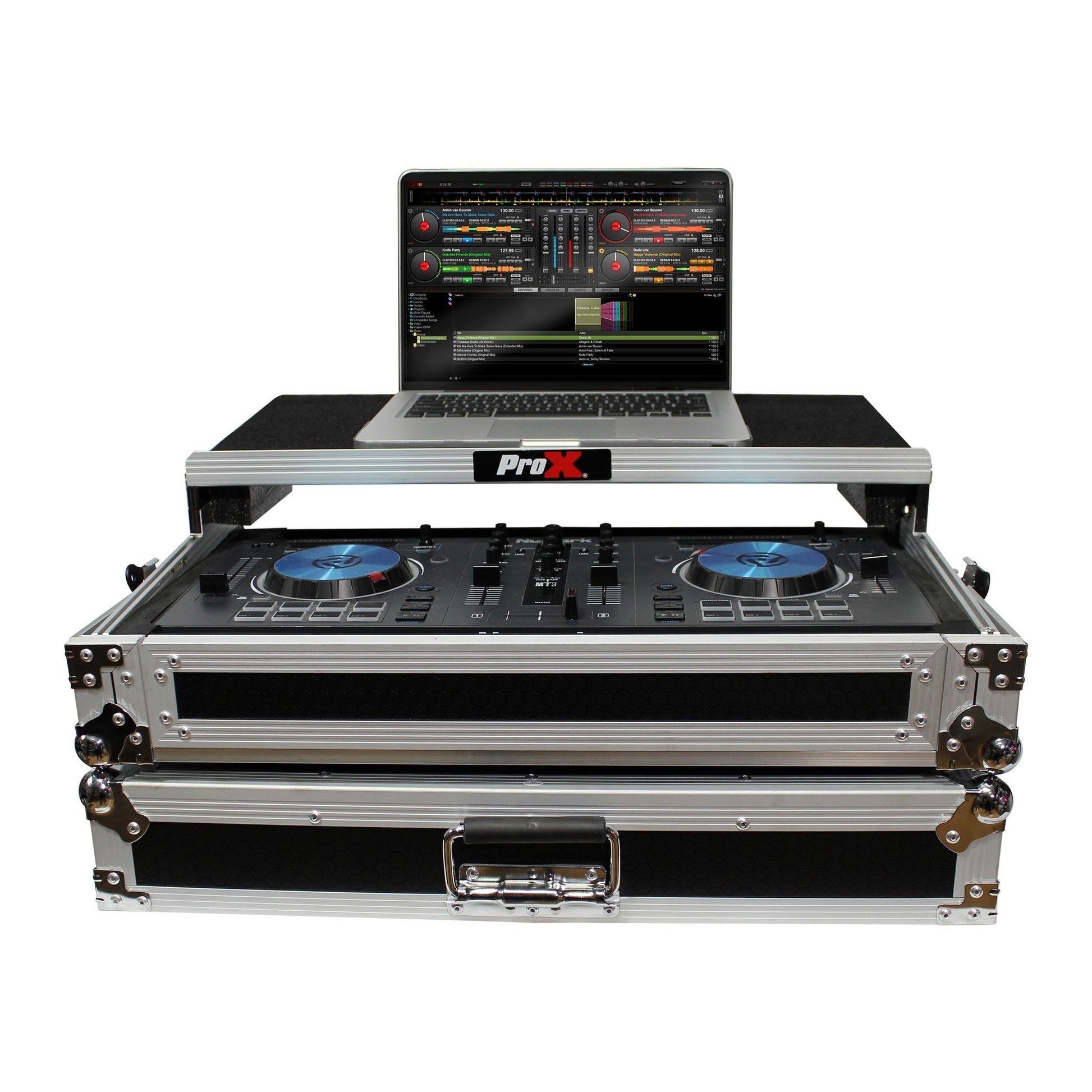 ProX X-MXTPRO3 Case For Numark MixTrack 3 Pro 3 And Platinum Digital Controller With Laptop Shelf(Prox X Mxtpro3 Case For Numark Mixtrack 3 Pro 3 And Platinum Digital Controller With Laptop Shelf)