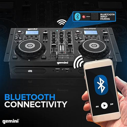  Gemini CDM-4000BT CD/Mixer Combo With Bluetooth Input (Used)(Gemini Cdm 4000bt Cd Mixer Combo With Bluetooth Input Used)