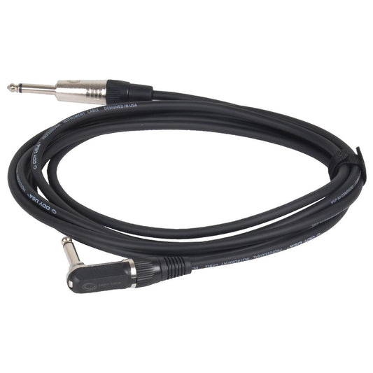  Odyssey 1/4-Inch To 1/4-Inch Angle Instrument Cable, 3-Feet(Odyssey Osic103a 1 4 Inch To 1 4 Inch Angle Instrument Cable 3 Feet)