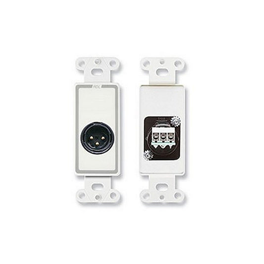  RDL D-XLR3M Plate With 3-Pin XLR Male(Rdl D Xlr3m Plate With 3 Pin Xlr Male)