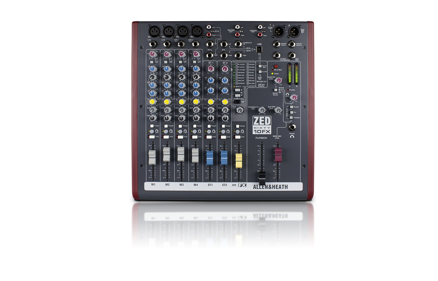  Allen & Heath ZED-60/10FX Portable 4 Mic Line 2 Stereo Input 60 Mm Faders FX Mixer(Allen Heath Zed 60 10fx Portable 4 Mic Line 2 Stereo Input 60 Mm Faders Fx Mixer)