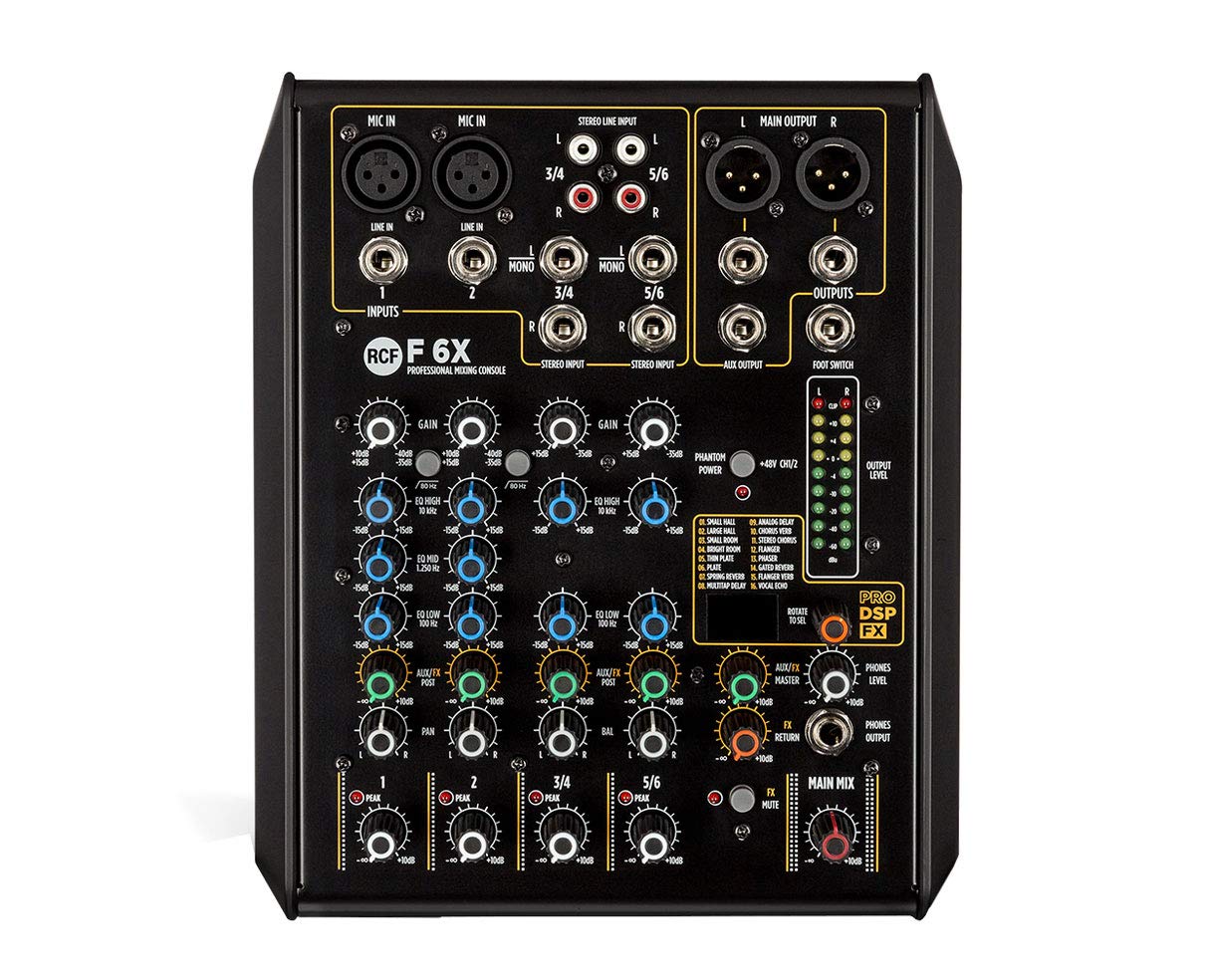  RCF F6-X 6-Channel Mixer(Rcf F6 X 6 Channel Mixer)