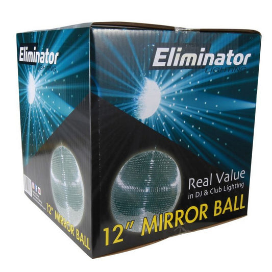  Eliminator Lighting EM12 12 Inch Mirror Ball(Eliminator Lighting Em12 12 Inch Mirror Ball)
