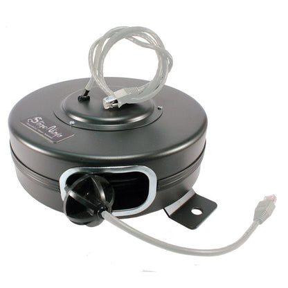  Stage Ninja CAT6-40-S Retractable CAT6 Cable Reel, Black, 40 Foot(Stage Ninja Cat6 40 S Retractable Cat6 Cable Reel Black 40 Foot)