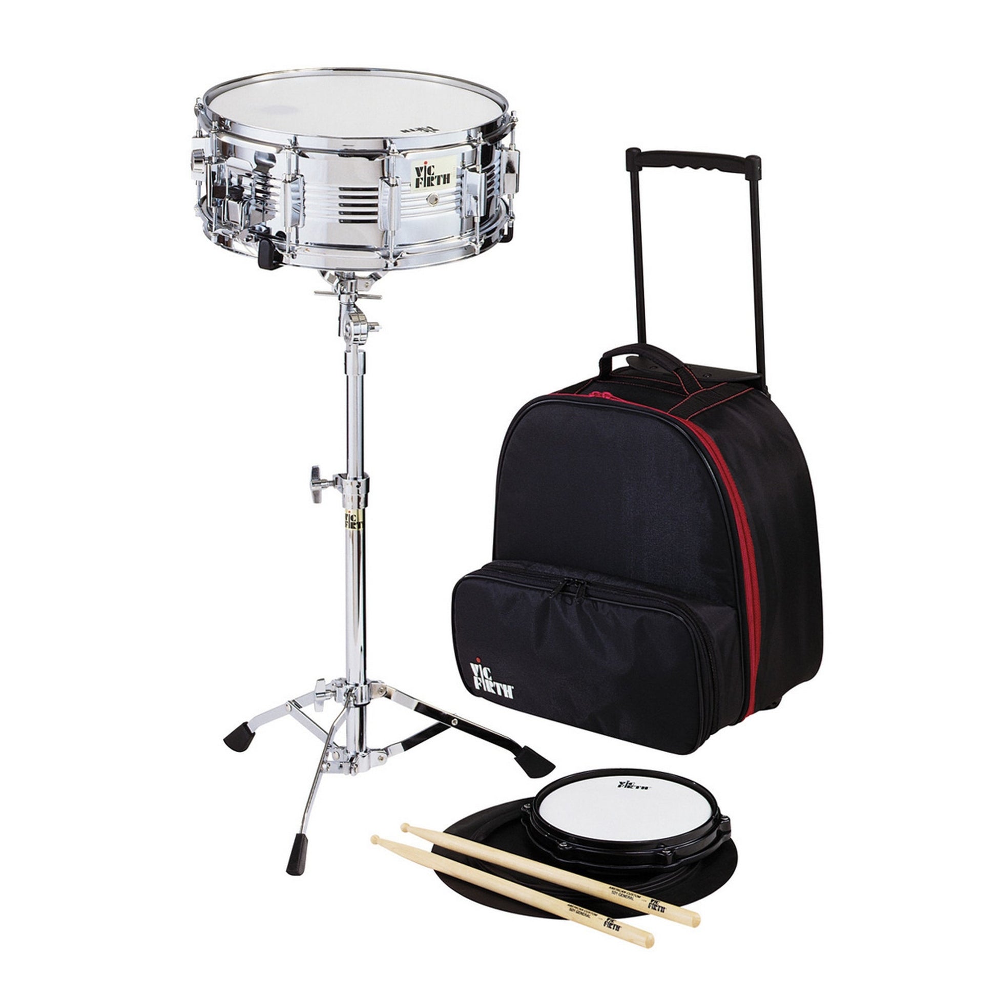  Vic Firth V6806 Snare Drum Kit With Wheeled Travel Case(Vic Firth V6806 Snare Drum Kit With Wheeled Travel Case)