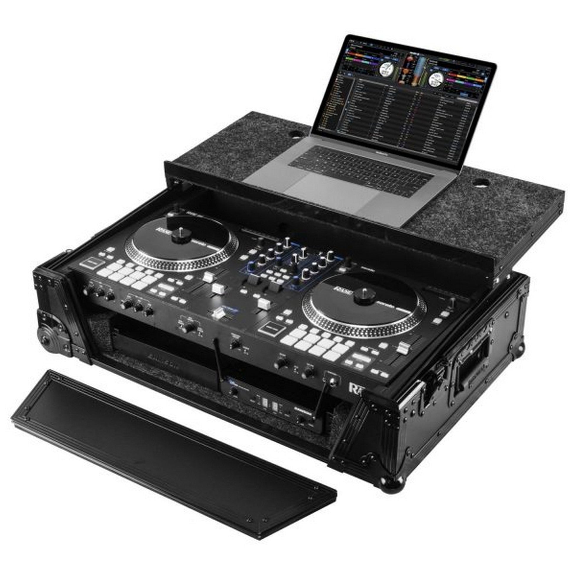  Odyssey Flight 1U Case In Black With Patented Glide Platform And Corner Wheels For Rane One(Odyssey Fzgsraneonebl1ucw Flight 1u Case In Black With Patented Glide Platform And Corner Wheels For Rane One)