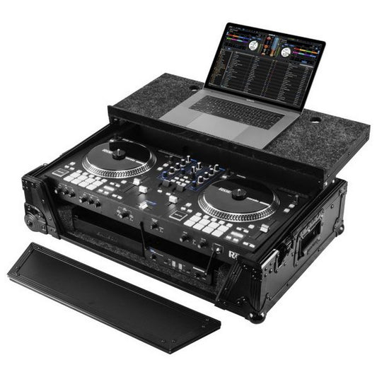  Odyssey Flight 1U Case In Black With Patented Glide Platform And Corner Wheels For Rane One(Odyssey Fzgsraneonebl1ucw Flight 1u Case In Black With Patented Glide Platform And Corner Wheels For Rane One)