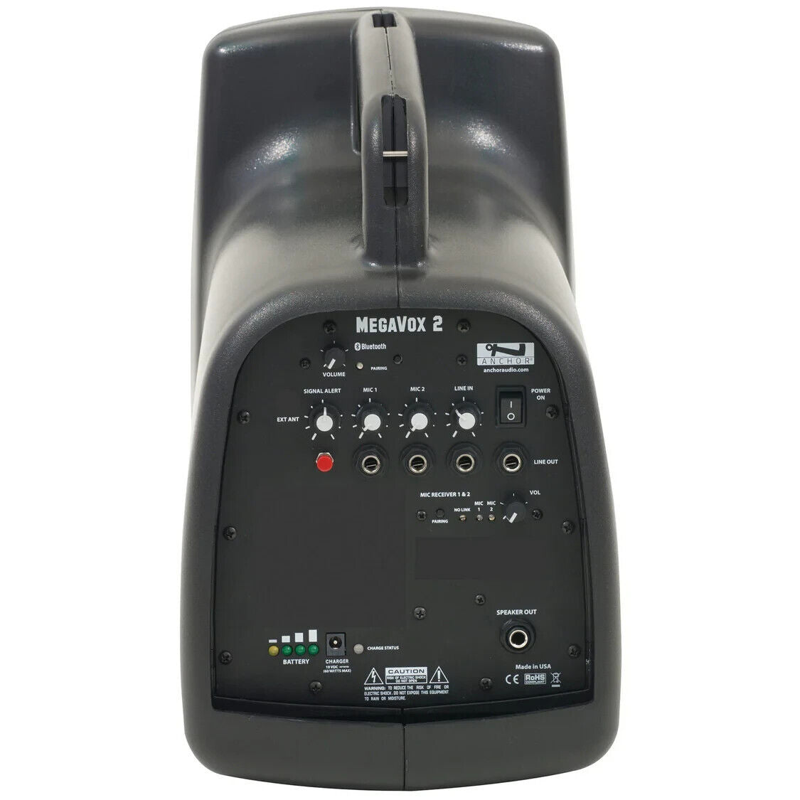  Anchor Audio MEGA2-U2 MegaVox 2 With Built-In Bluetooth And Dual Wireless Microphone Receiver(Anchor Audio Mega2 U2 Megavox 2 With Built In Bluetooth And Dual Wireless Microphone Receiver)