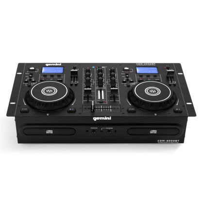  Gemini CDM-4000BT CD/Mixer Combo With Bluetooth Input(Gemini Cdm 4000bt Cd Mixer Combo With Bluetooth Input)