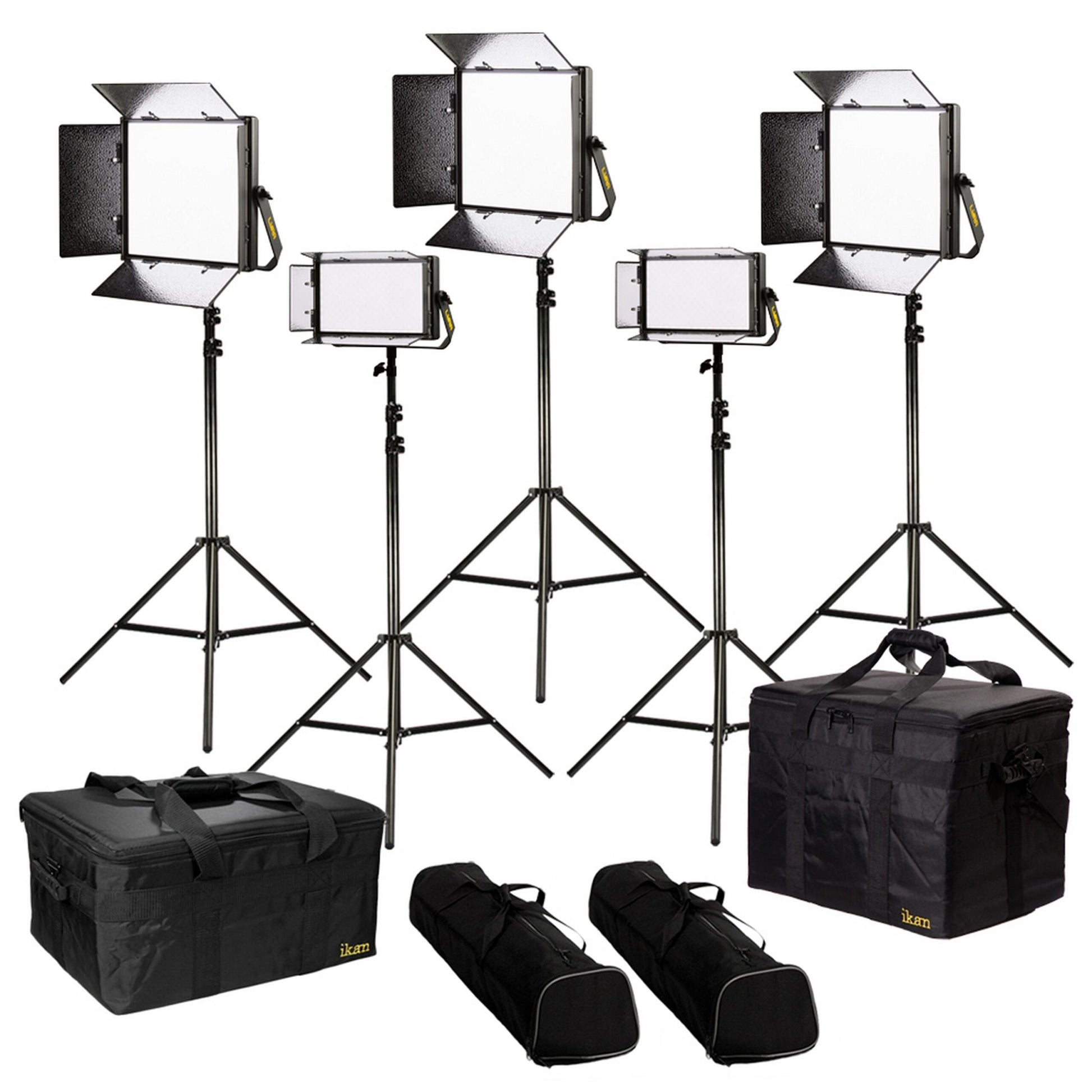  Ikan LB-3F2H Lyra Bi-Color 5-Point LED Soft Panel Light Kit(Ikan Lb 3f2h Lyra Bi Color 5 Point Led Soft Panel Light Kit)