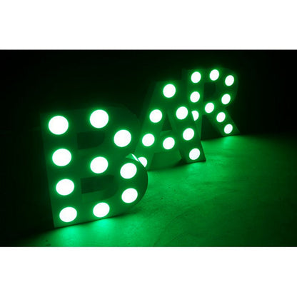  Eliminator Lighting Decor Bar Mini 24-Inch Tall White Exterior RGBW LED Letters(Eliminator Lighting Decor Bar Mini 24 Inch Tall White Exterior Rgbw Led Letters)
