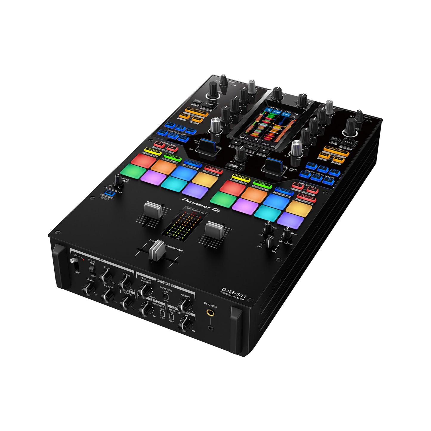  Pioneer DJ DJM-S11 Professional Scratch Style 2-Channel DJ Mixer, Black(Pioneer Dj Djm S11 Professional Scratch Style 2 Channel Dj Mixer Black)
