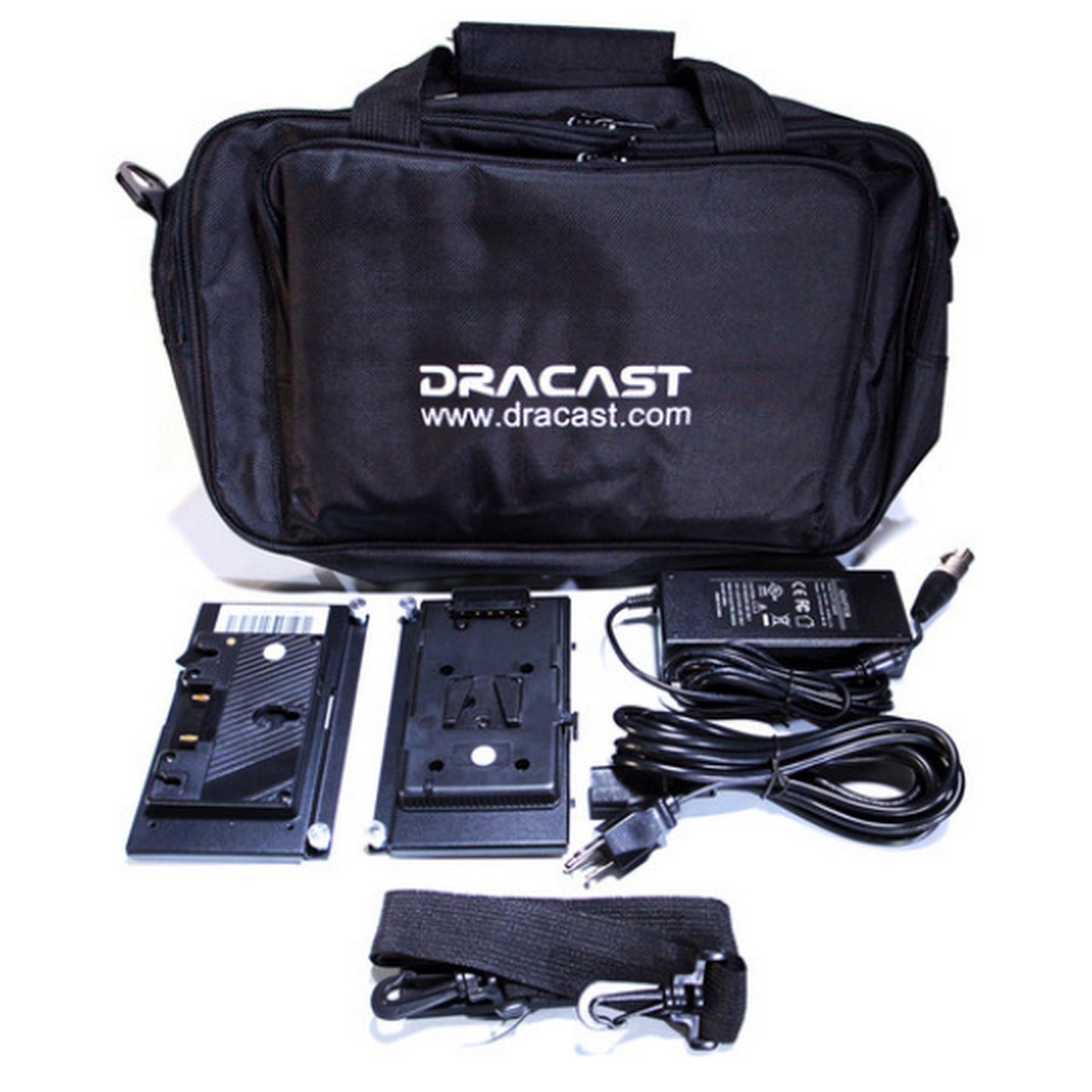  Dracast DRDP3LBLK Plus Series Bi-Color 3-Light Location Kit With V-Mount And Gold Mount Battery Plates(Dracast Drdp3lblk Plus Series Bi Color 3 Light Location Kit With V Mount And Gold Mount Battery Plates)