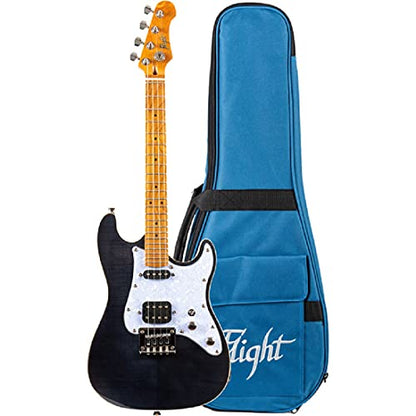  Flight Pathfinder Solid Body Transparent Black Electric Tenor Ukulele(Flight Pathfinder Solid Body Transparent Black Electric Tenor Ukulele)
