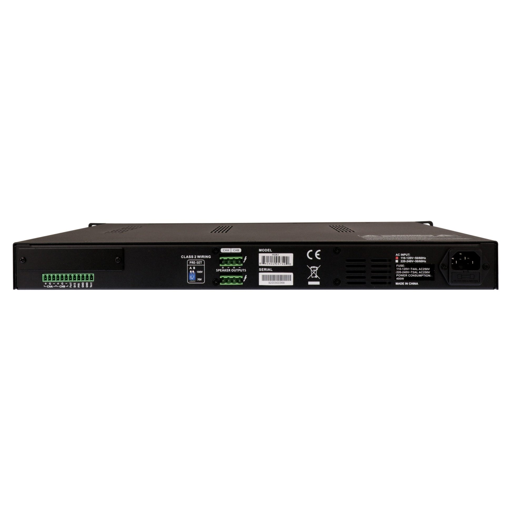 *art ART HVA1 2 Channel 1RU Class D Installation Amplifier(Art Hva1 2 Channel 1ru Class D Installation Amplifier)