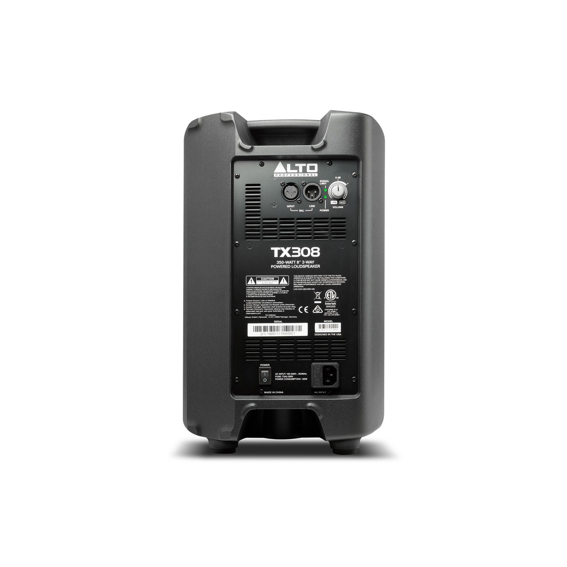  Alto Professional TX308 350-Watt 8-Inch 2-Way Powered Loudspeaker(Alto Professional Tx308 350 Watt 8 Inch 2 Way Powered Loudspeaker)