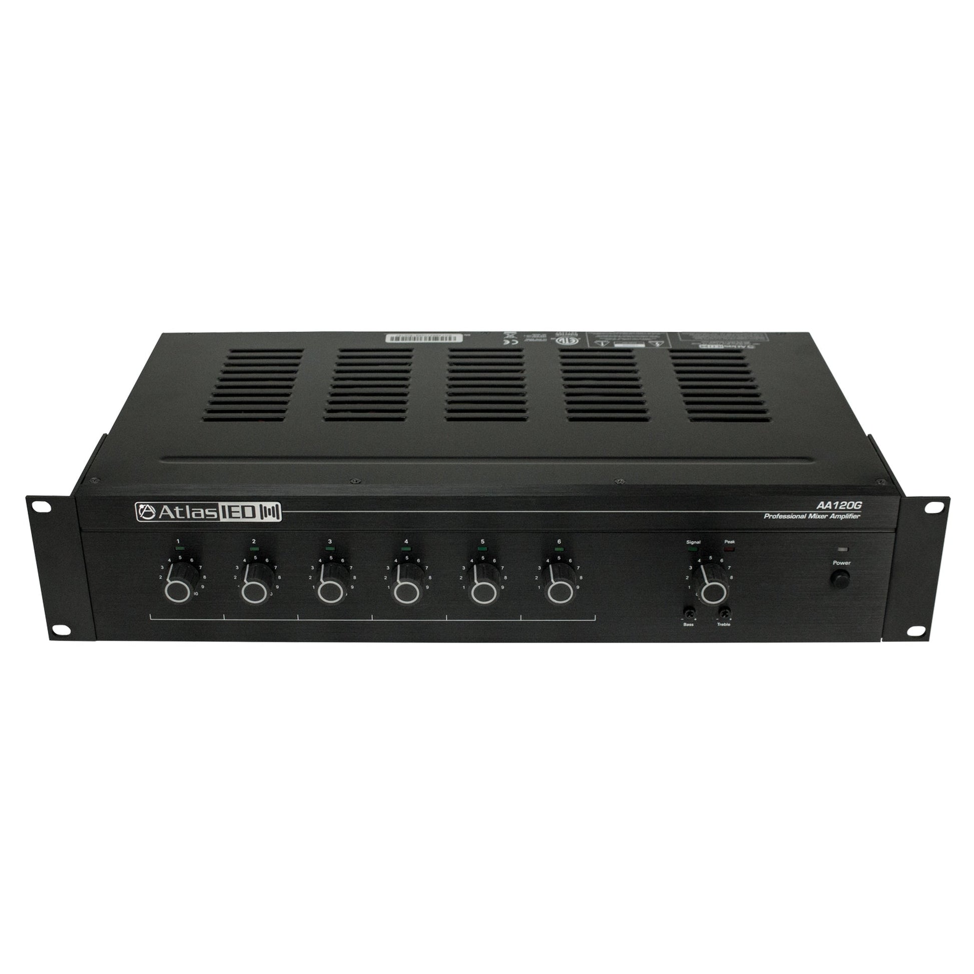  AtlasIED AA120G 120W 6-Input Mixer Amplifier(Atlasied Aa120g 120w 6 Input Mixer Amplifier)