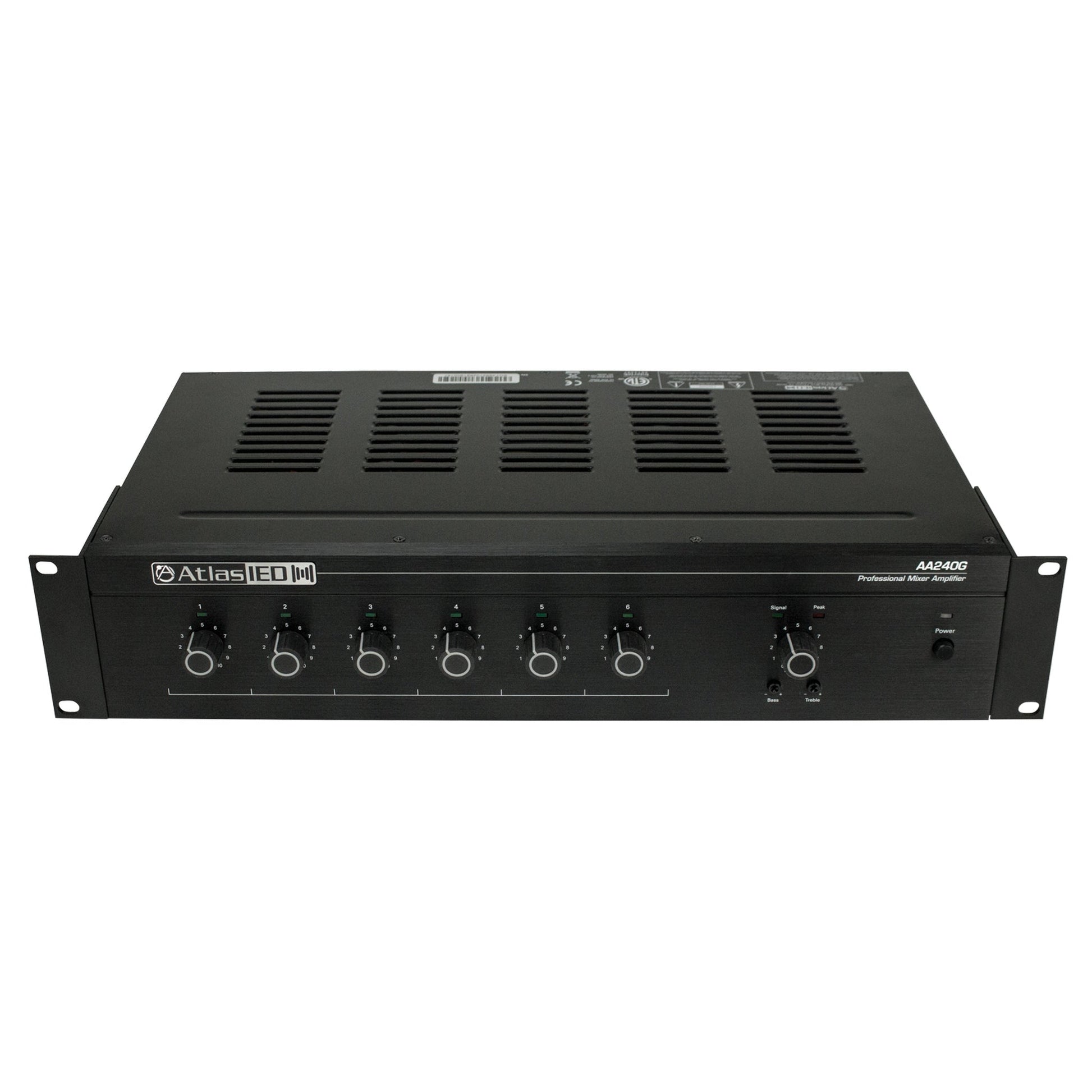  AtlasIED AA240G 240W 6‑Input Mixer Amplifier(Atlasied Aa240g 240w 6 Input Mixer Amplifier)