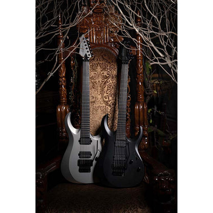  Cort X500 Menace Multi-Scale 6-string Electric Guitar, Black Satin(Cort X500 Menace Multi Scale 6 String Electric Guitar Black Satin)