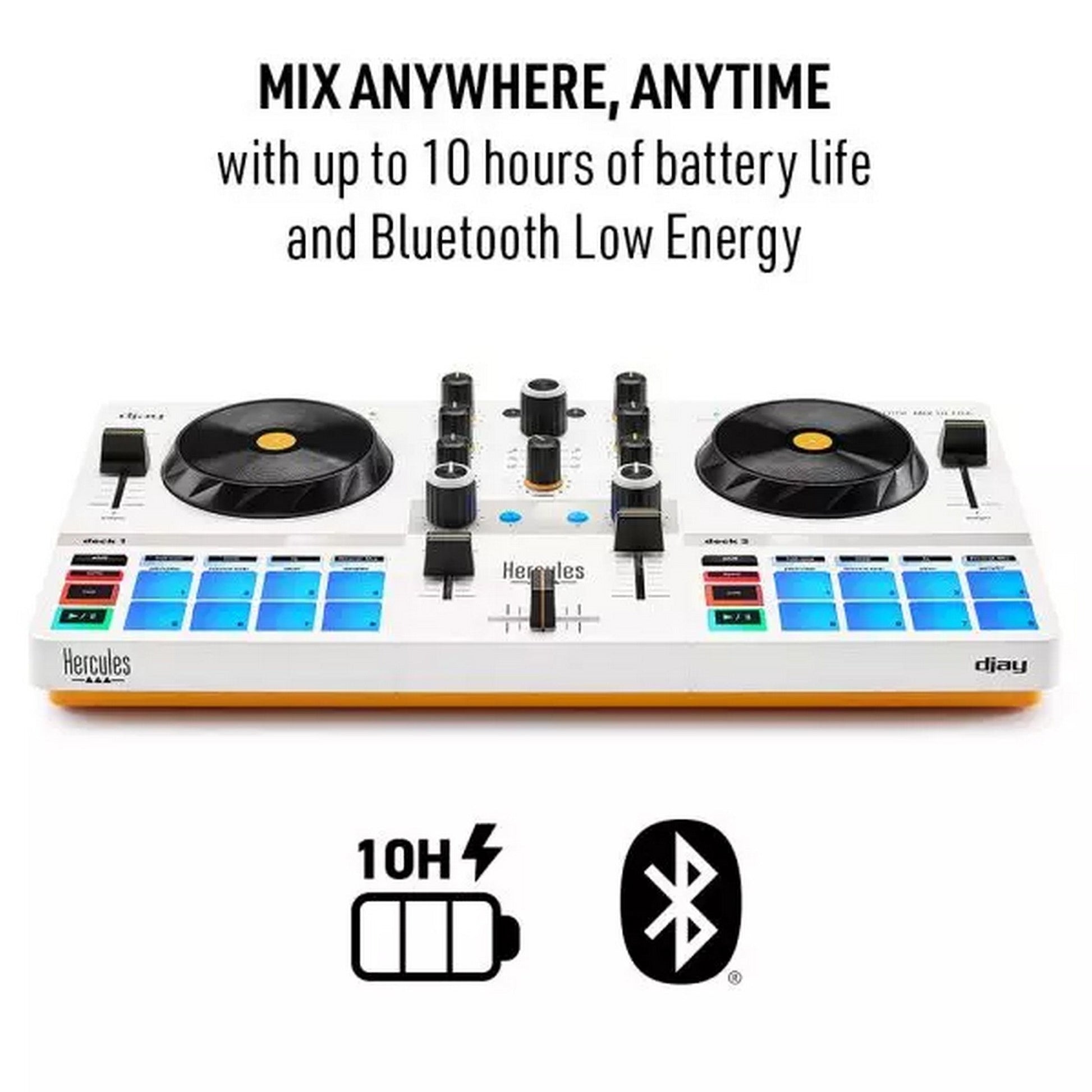  Hercules DJControl Mix Ultra 2-Channel Compact Mobile DJ Controller(Hercules Djcontrol Mix Ultra 2 Channel Compact Mobile Dj Controller)
