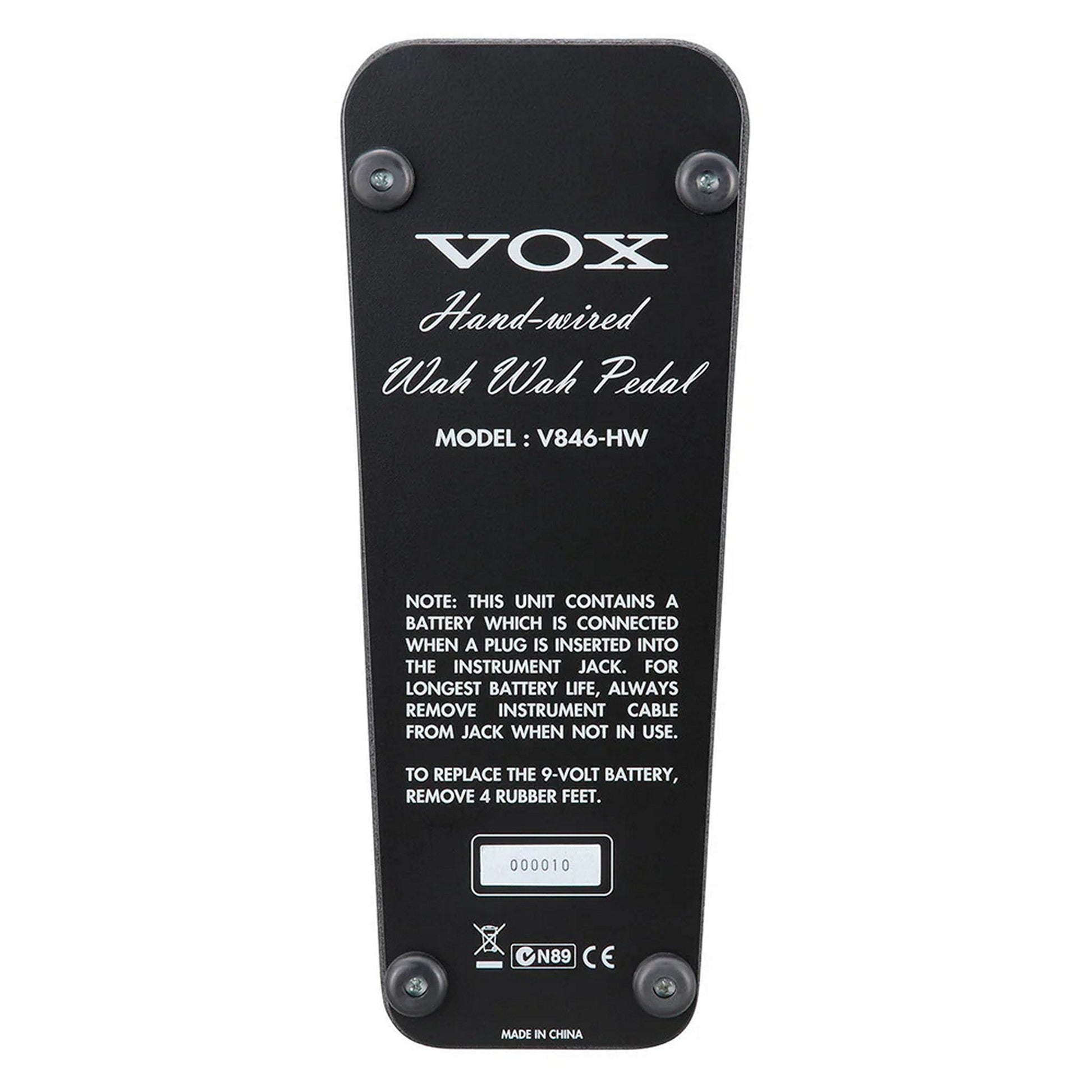  Vox Hand-Wired Wah Pedal(Vox Hand Wired Wah Pedal)