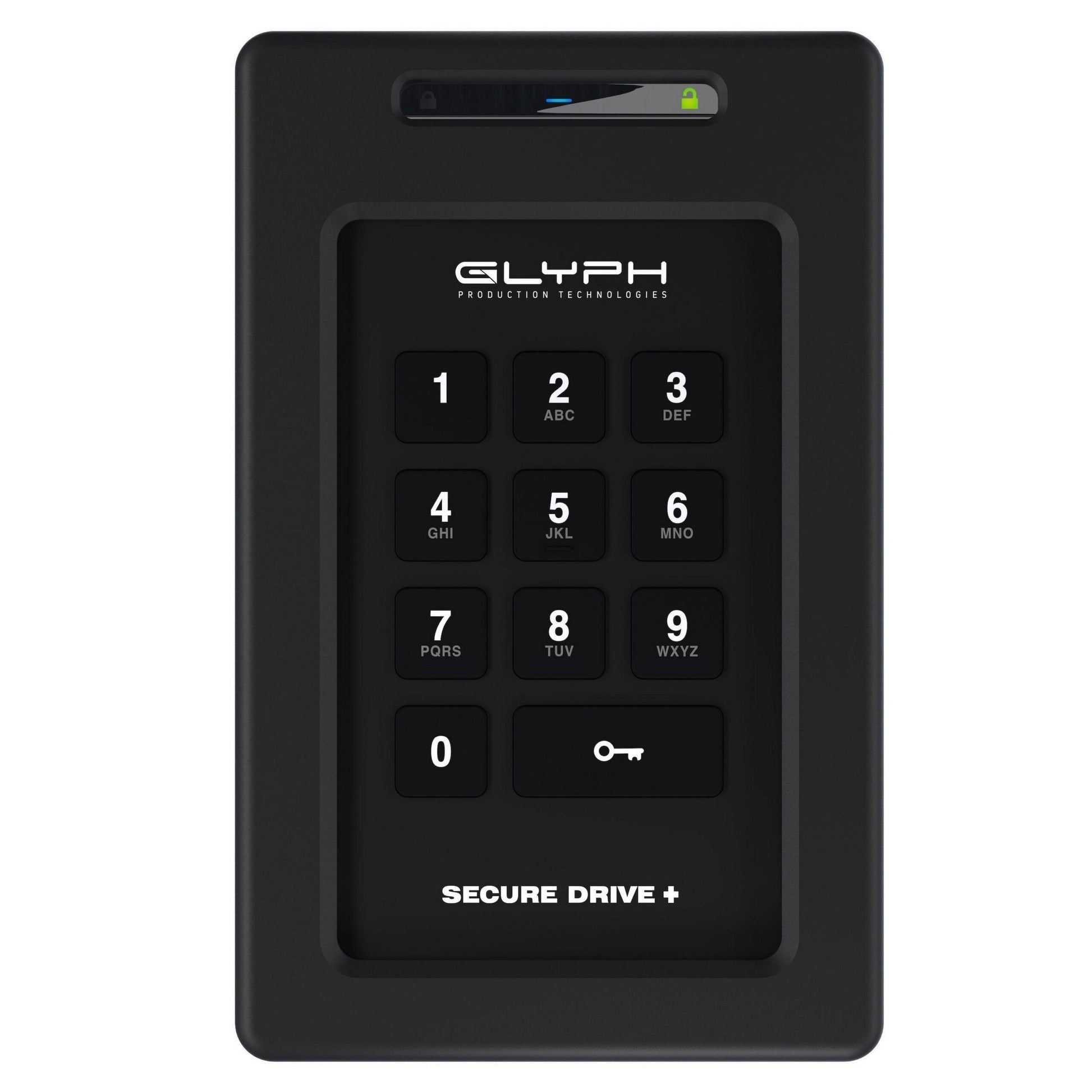  Glyph SecureDrive+ Bluetooth External SSD With Keypad, 2TB(Glyph Securedrive Bluetooth External Ssd With Keypad 2tb)