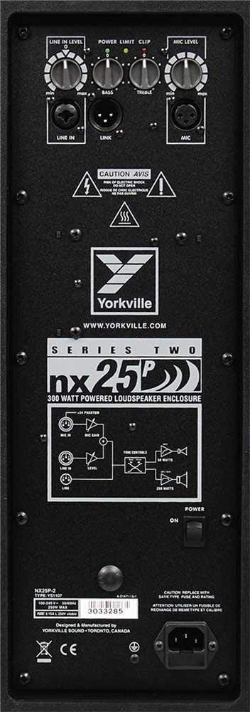  Yorkville NX25P-2 300-Watts 12-Inch Powered Loudspeaker(Yorkville Nx25p 2 300 Watts 12 Inch Powered Loudspeaker)