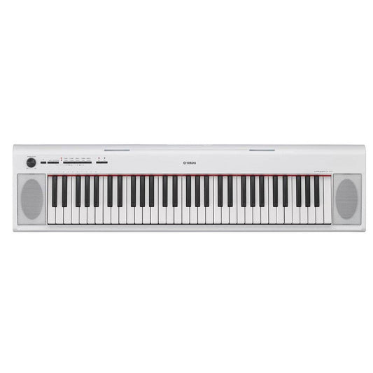  Yamaha NP12WHAD 61-Key Piaggero Portable Digital Piano With PA130 Power Adapter, White(Yamaha Np12whad 61 Key Piaggero Portable Digital Piano With Pa130 Power Adapter White)