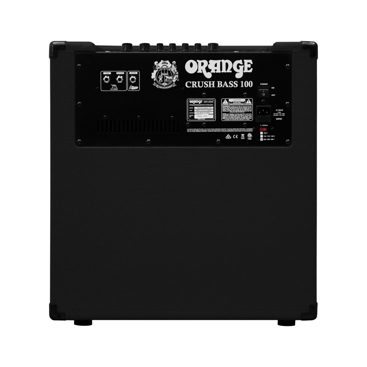  Orange CRUSH-BASS-100-BLK 100 Watt 15 Inch Bass Amp Combo Black(Orange Crush Bass 100 Blk 100 Watt 15 Inch Bass Amp Combo Black)