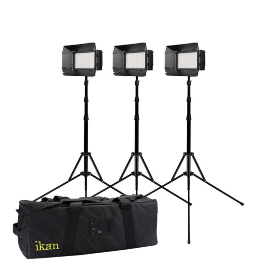  Ikan MB4-3PT-KIT Mylo Mini Bi-Color 3-Point LED Light Kit(Ikan Mb4 3pt Kit Mylo Mini Bi Color 3 Point Led Light Kit)