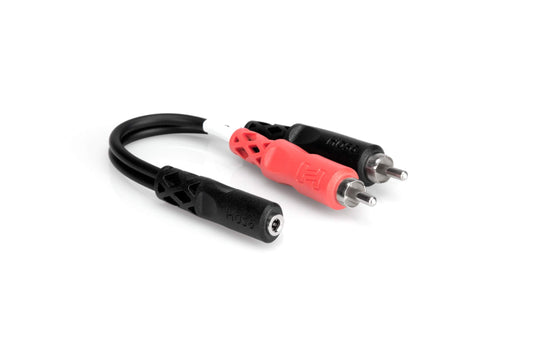  Hosa YMR-197 3.5 Mm TRSF To Dual RCA Stereo Breakout Cable(Hosa Ymr 197 3 5 Mm Trsf To Dual Rca Stereo Breakout Cable)