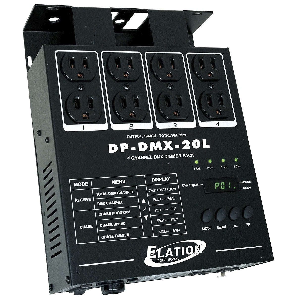 ADJ DP-DMX20L 4-Channel DMX Dimmer Pack(American Dj Dp Dmx20l 4 Channel Dmx Dimmer Pack)